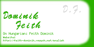 dominik feith business card